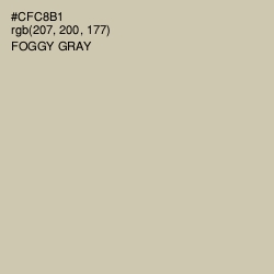 #CFC8B1 - Foggy Gray Color Image
